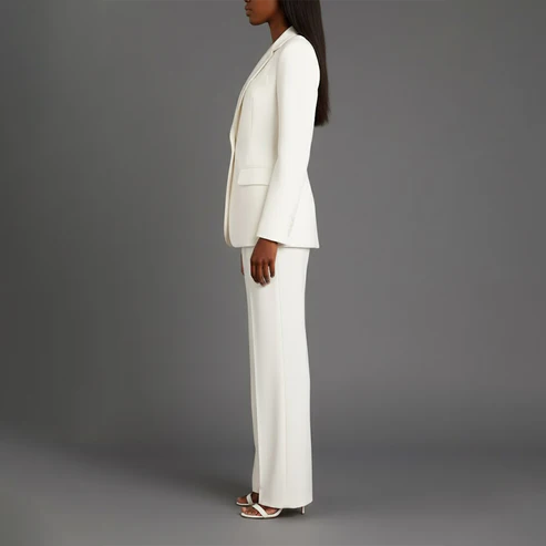 Women's Tailored Suit Set | Elegant Blazer and Slim Trousers for Professional Style 7