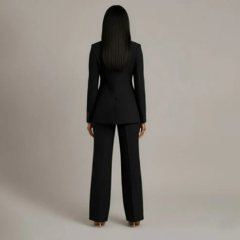 Women's Tailored Suit Set | Elegant Blazer and Slim Trousers for Professional Style 8