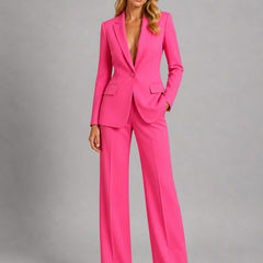 Women's Tailored Suit | Elegant Blazer and Wide Leg Trousers for Professional Style 3