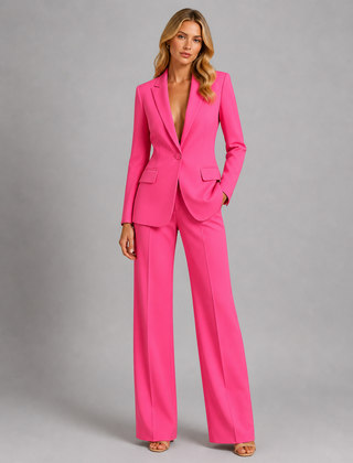 Women's Tailored Suit | Elegant Blazer and Wide Leg Trousers for Professional Style 3