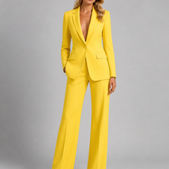 Women's Tailored Suit | Elegant Blazer and Wide Leg Trousers for Professional Style 4