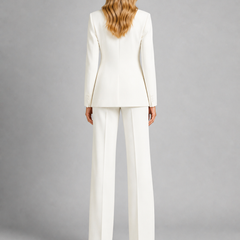 Women's Tailored Suit | Elegant Blazer and Wide Leg Trousers for Professional Style 5