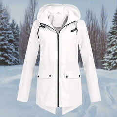 Women's Waterproof Rain Jacket | Stylish Adjustable Hooded Outerwear | Chic and Functional Raincoat 13