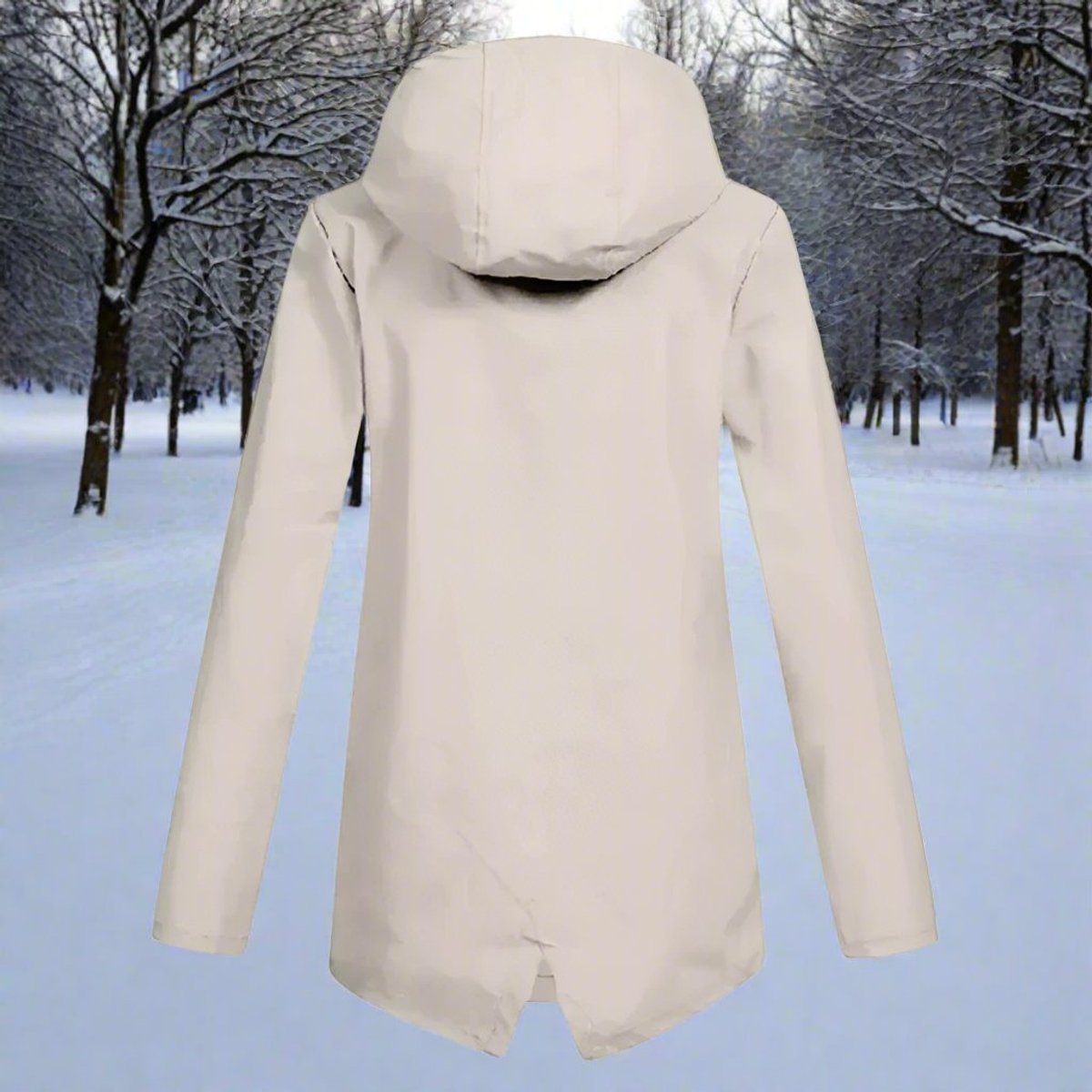 Women's Waterproof Rain Jacket | Stylish Adjustable Hooded Outerwear | Chic and Functional Raincoat 2