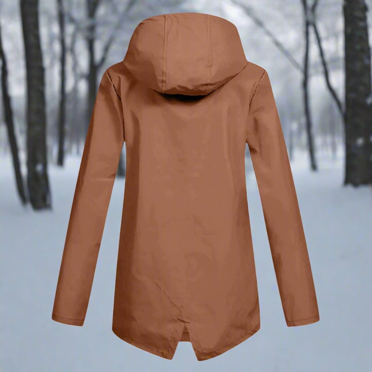 Women's Waterproof Rain Jacket | Stylish Adjustable Hooded Outerwear | Chic and Functional Raincoat 6