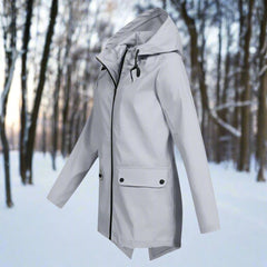 Women's Waterproof Rain Jacket | Stylish Adjustable Hooded Outerwear | Chic and Functional Raincoat 7