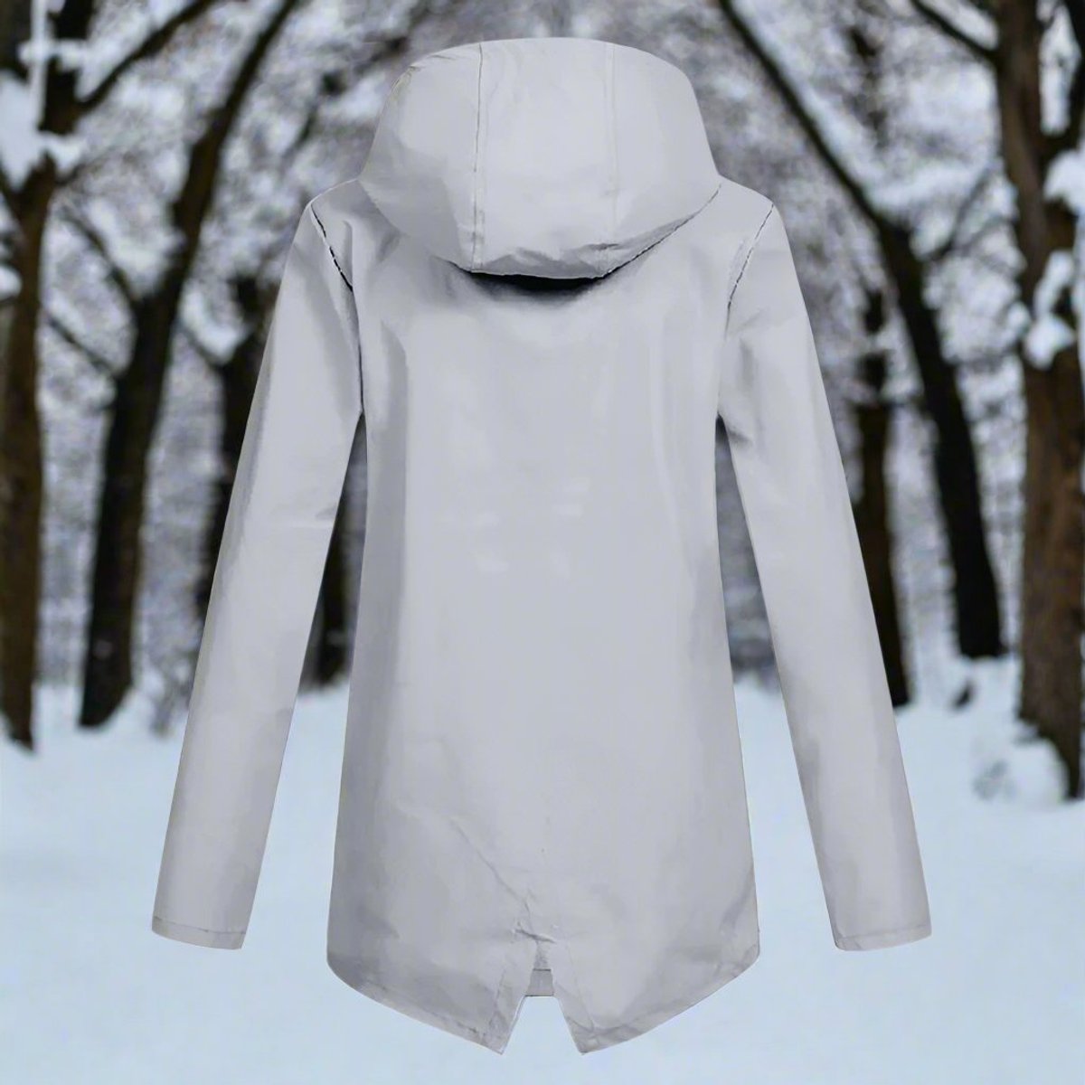 Women's Waterproof Rain Jacket | Stylish Adjustable Hooded Outerwear | Chic and Functional Raincoat 8