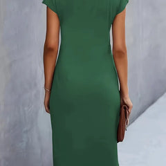 Katie | Womens Classic Short Sleeve Bodycon Dress 14