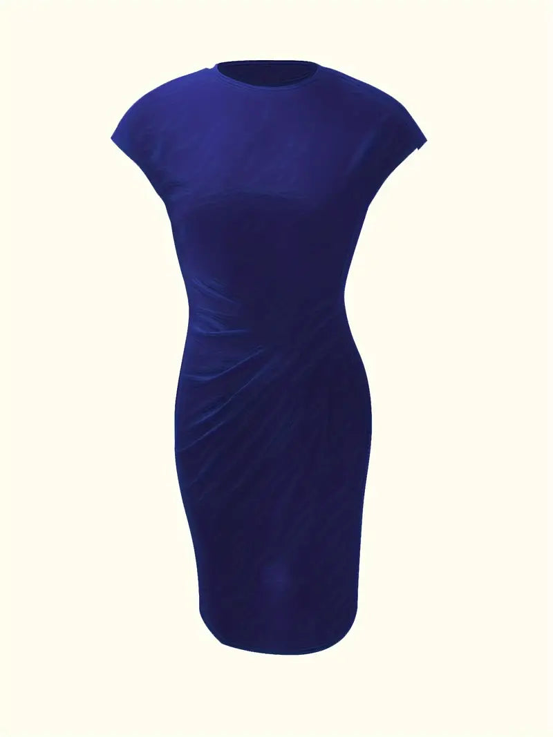 Katie | Womens Classic Short Sleeve Bodycon Dress 18