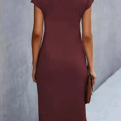 Katie | Womens Classic Short Sleeve Bodycon Dress 23