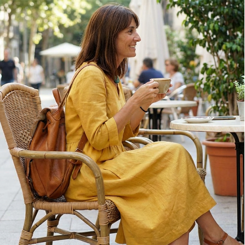 Women's V-Neck 3/4 Sleeve Midi Dress | Casual Comfortable Pocket Dress