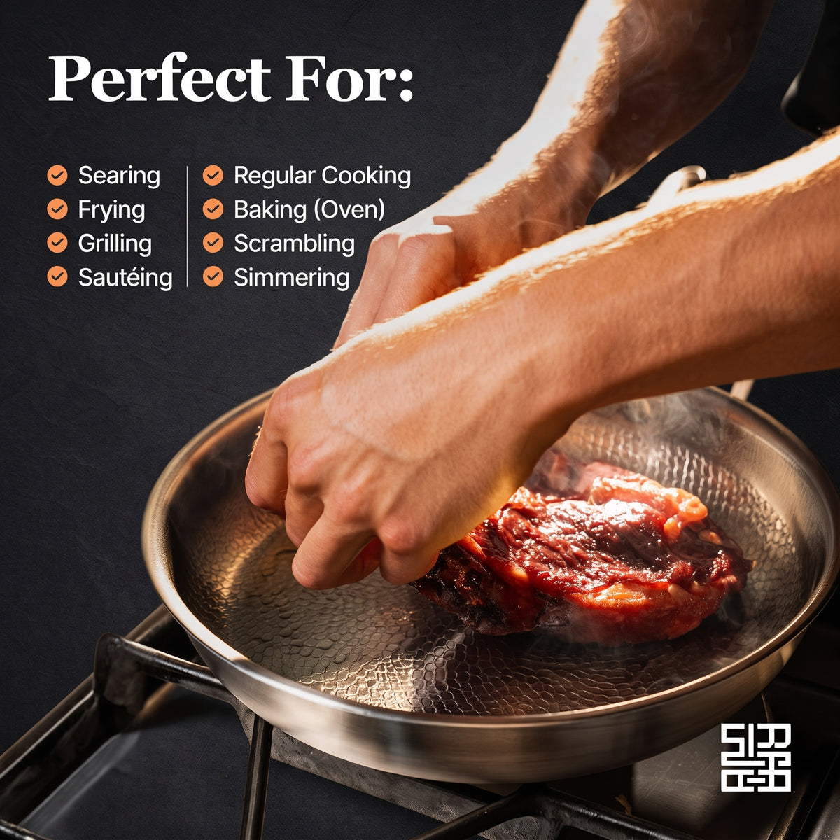 Pure Titanium Hammered Cookware Set – 12-Piece
