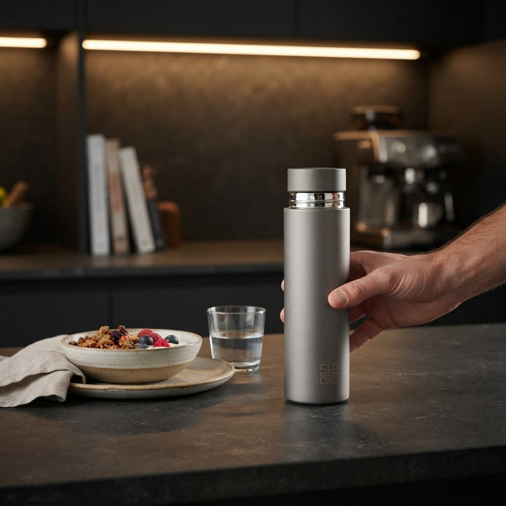 Pure Titanium Insulated Water Bottle