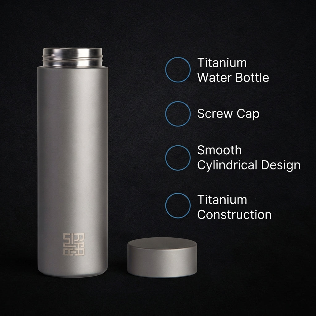 Pure Titanium Insulated Water Bottle