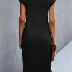 Katie | Womens Classic Short Sleeve Bodycon Dress 2