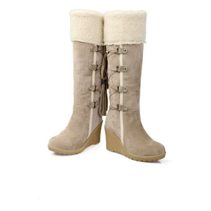 Daisy | Women's Fur Lined Wedge Winter Boots | Lunarafi