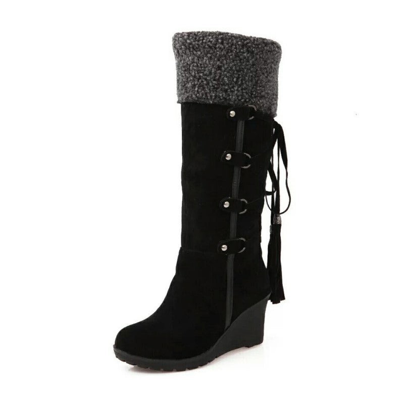 Daisy | Women's Fur Lined Wedge Winter Boots | Lunarafi