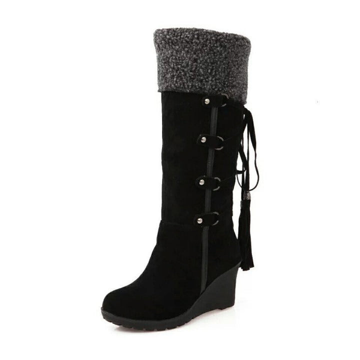 Daisy | Women's Fur Lined Wedge Winter Boots | Lunarafi
