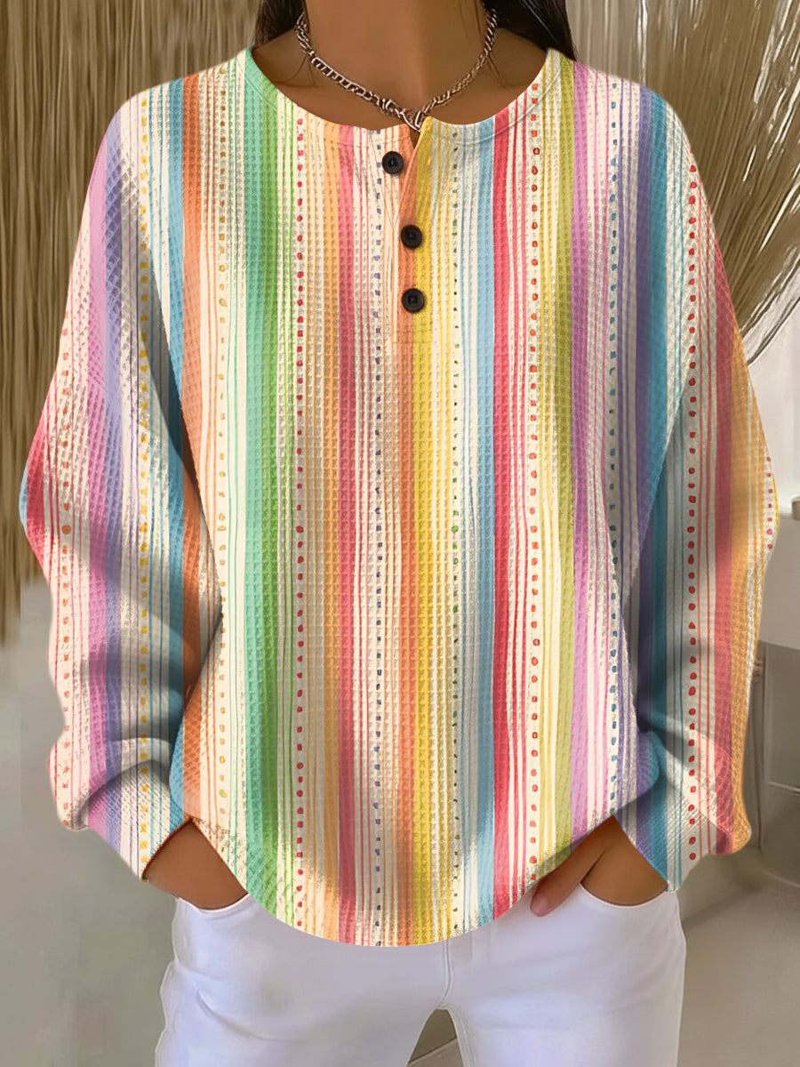 Women's Double Waffle-Knit Jumper