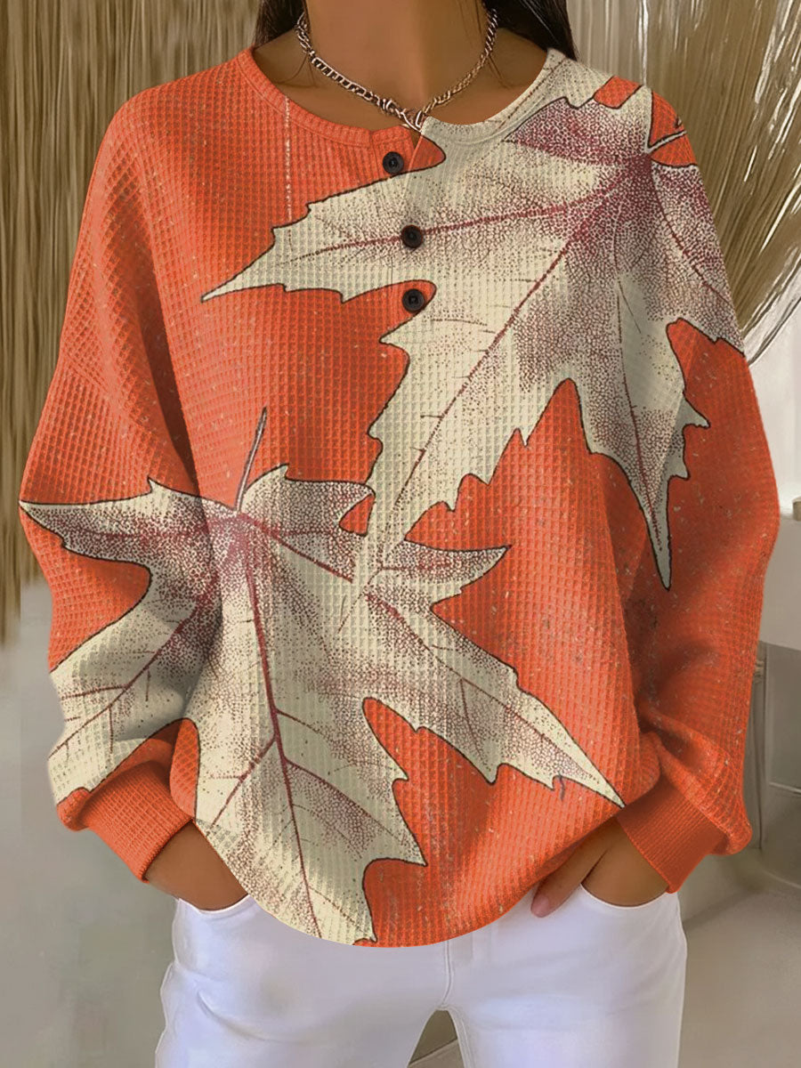 Women's Double Waffle-Knit Jumper