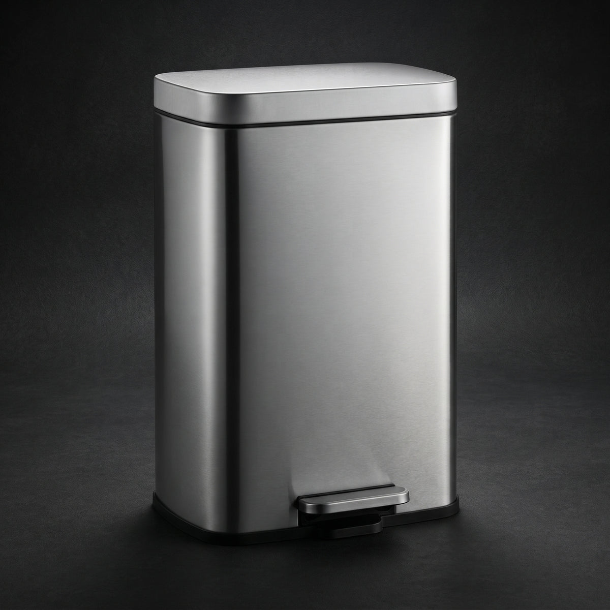 Stainless Steel Soft-Close Pedal Trash Can – 30L