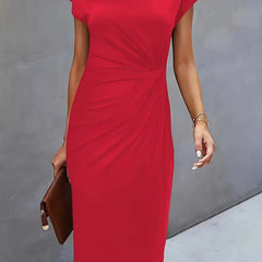 Katie | Womens Classic Short Sleeve Bodycon Dress 4