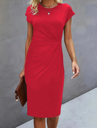 Katie | Womens Classic Short Sleeve Bodycon Dress 4