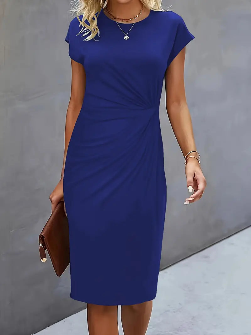 Katie | Womens Classic Short Sleeve Bodycon Dress 16