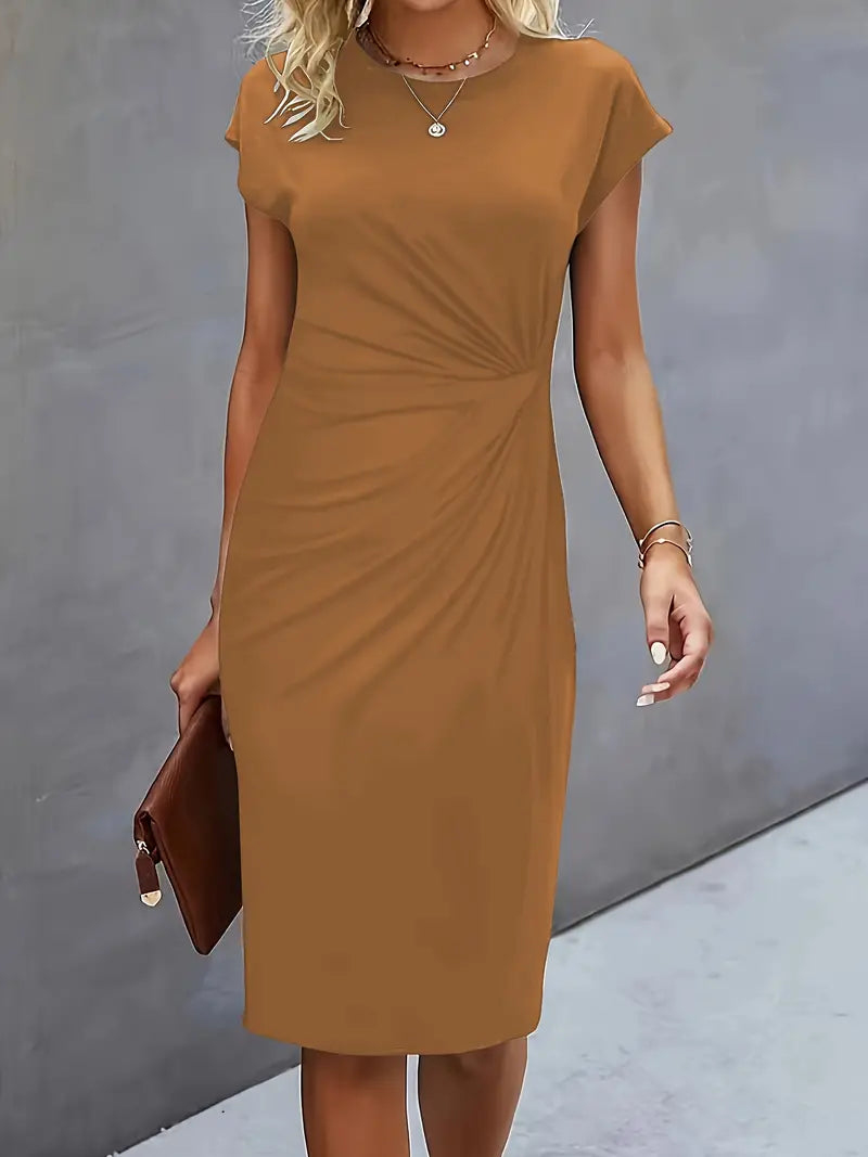Katie | Womens Classic Short Sleeve Bodycon Dress 10
