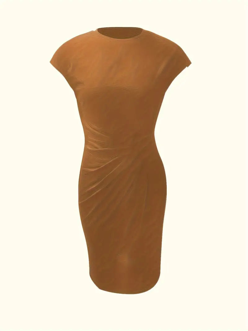 Katie | Womens Classic Short Sleeve Bodycon Dress 12