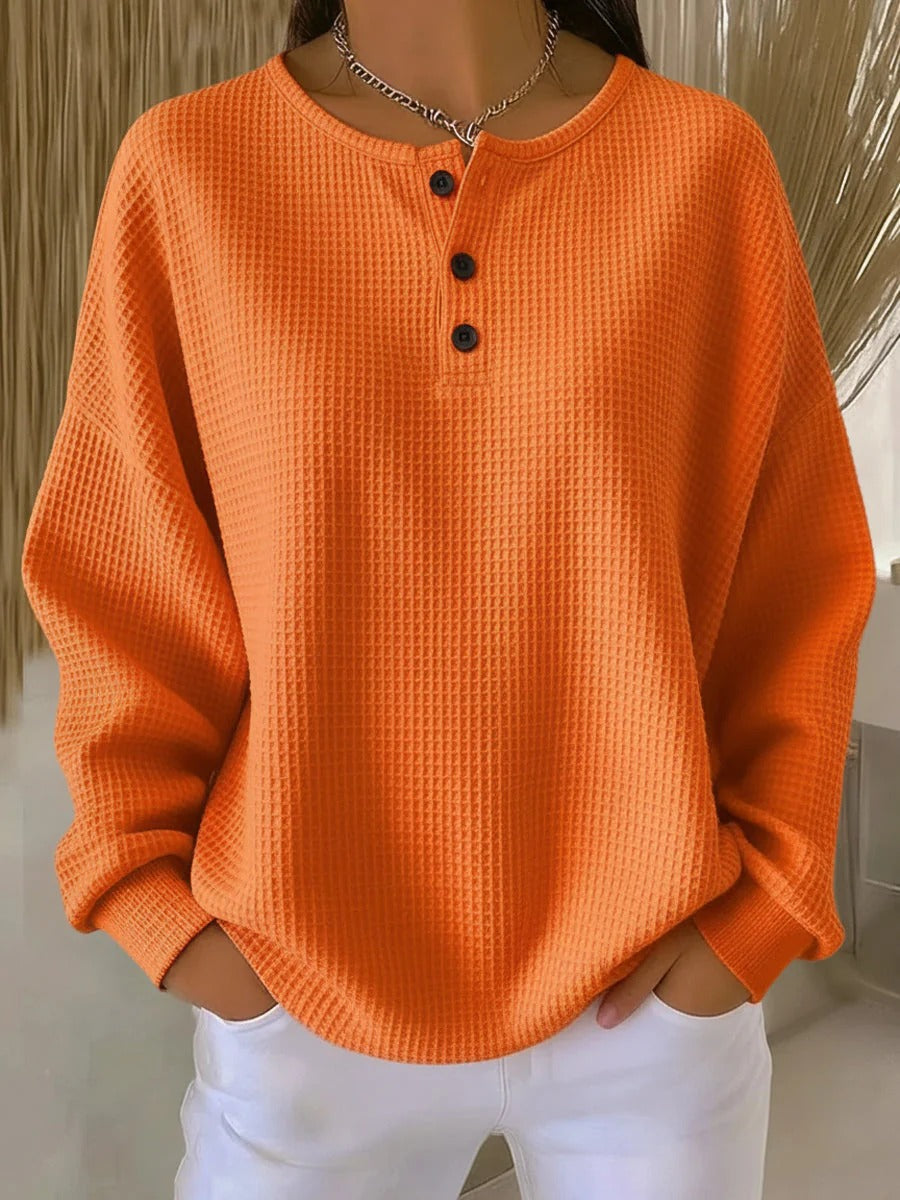 Women's Double Waffle-Knit Jumper