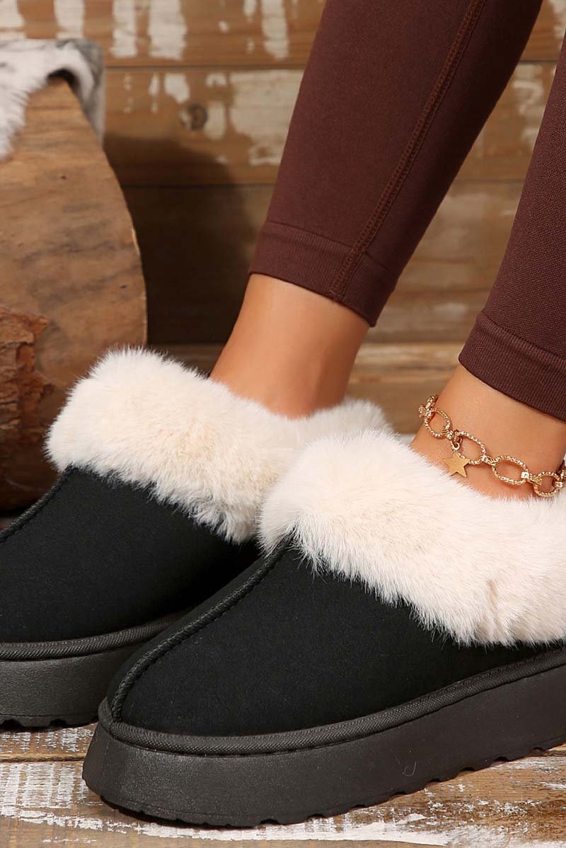 Women's Faux Fur Lined Platform Snow Boots