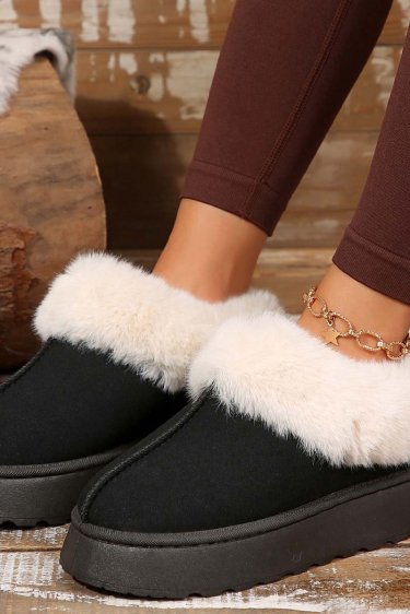 Women's Faux Fur Lined Platform Snow Boots