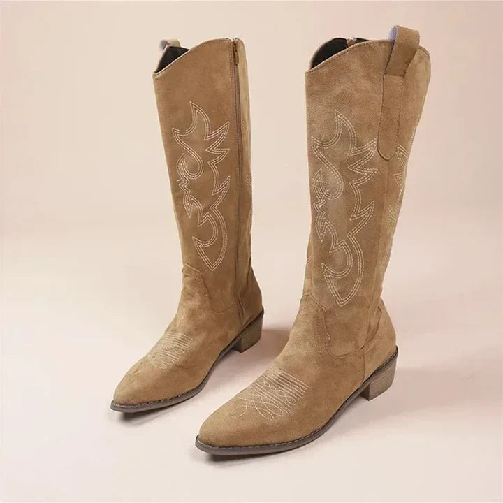 Women's Boots| Cowboy, Embroidered & Low Heel