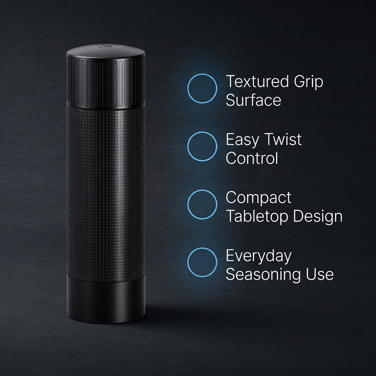 Stainless Steel Adjustable Pepper Mill