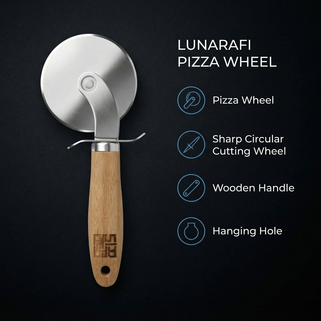 Pure Titanium Pizza Cutter Wheel