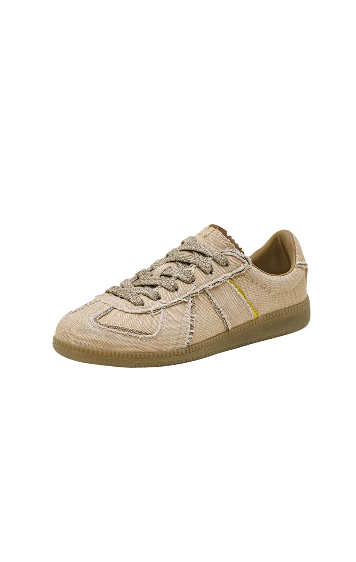 Women's Retro Low Top Sneakers With Suede And Leather Upper