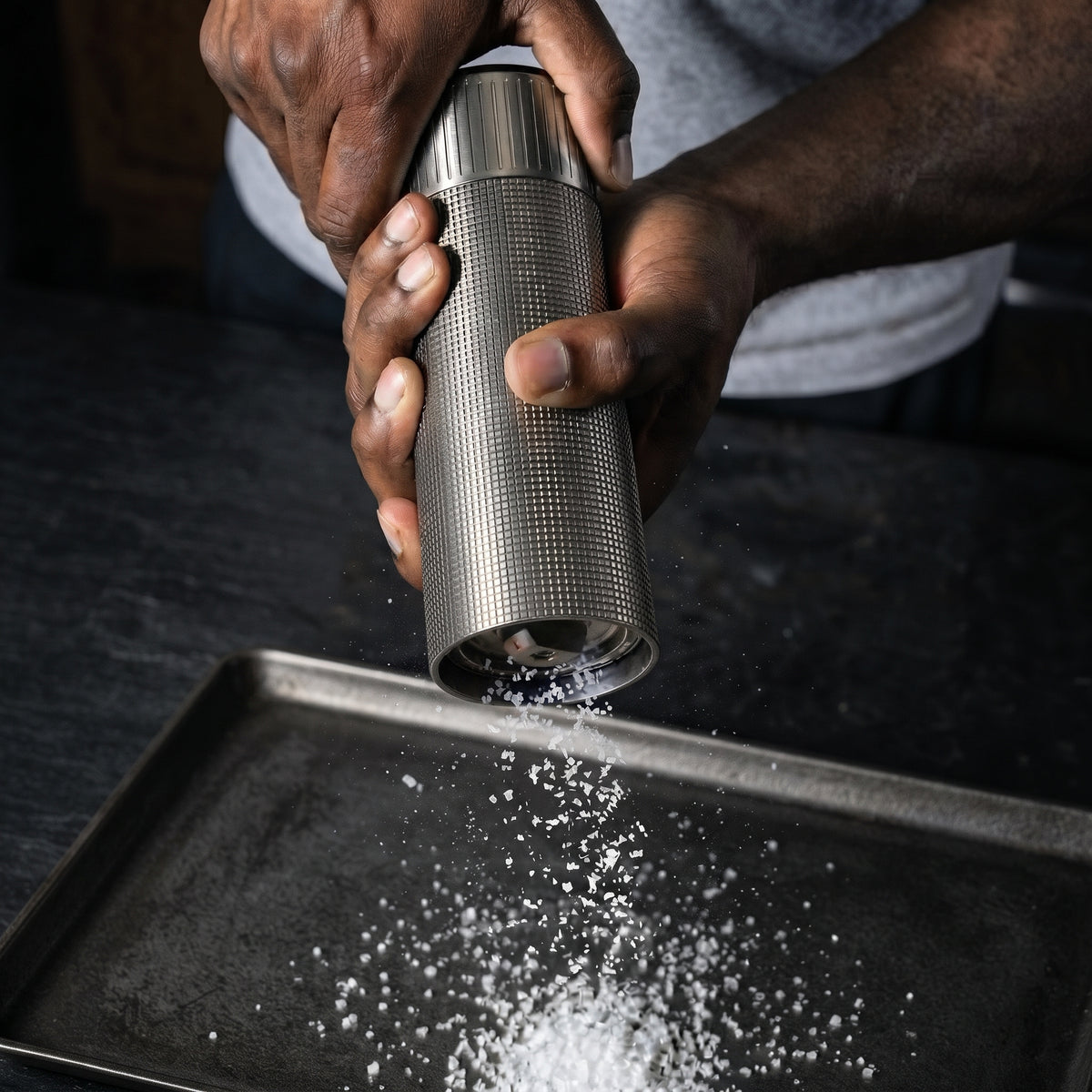 Stainless Steel Adjustable Salt Mill