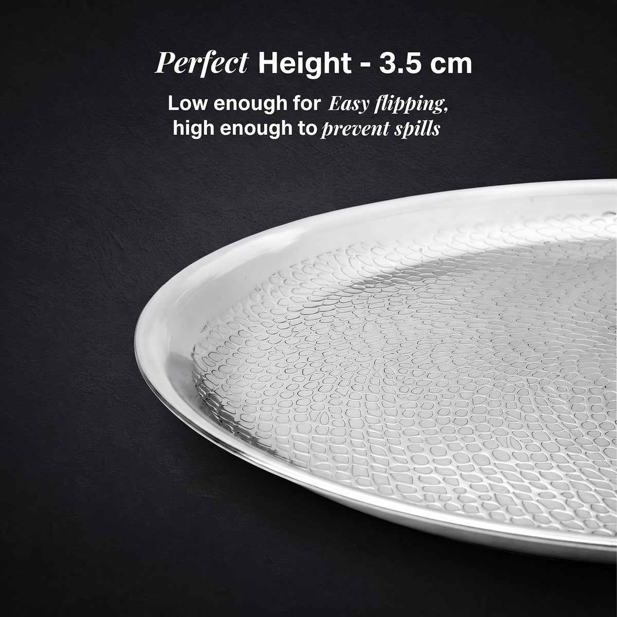Pure Titanium Hammered Crêpe Pan