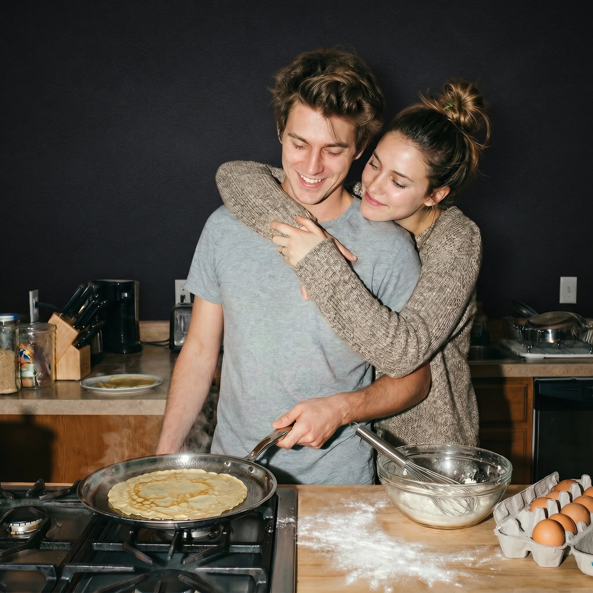Pure Titanium Hammered Crêpe Pan