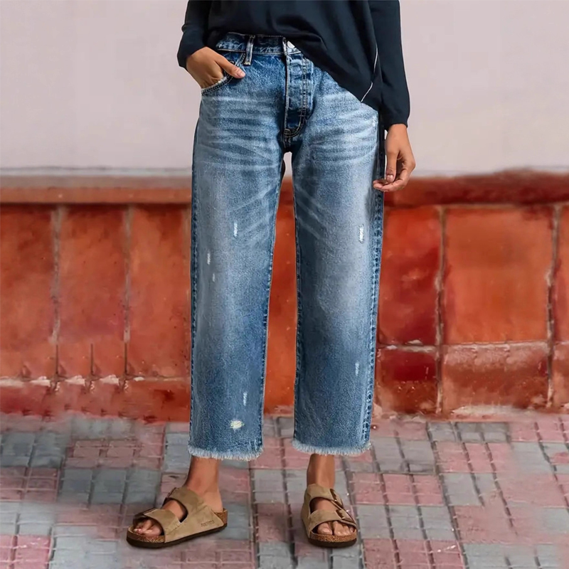Classic Blue straight leg jeans