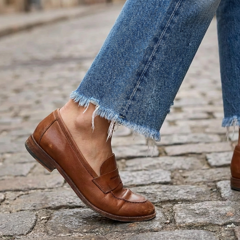 Women's Denim Straight Leg Jeans | Comfortable Retro Casual Jeans