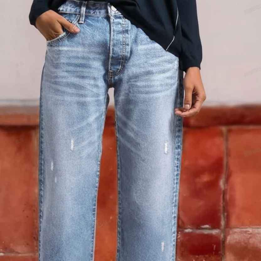 Light Blue straight leg jeans
