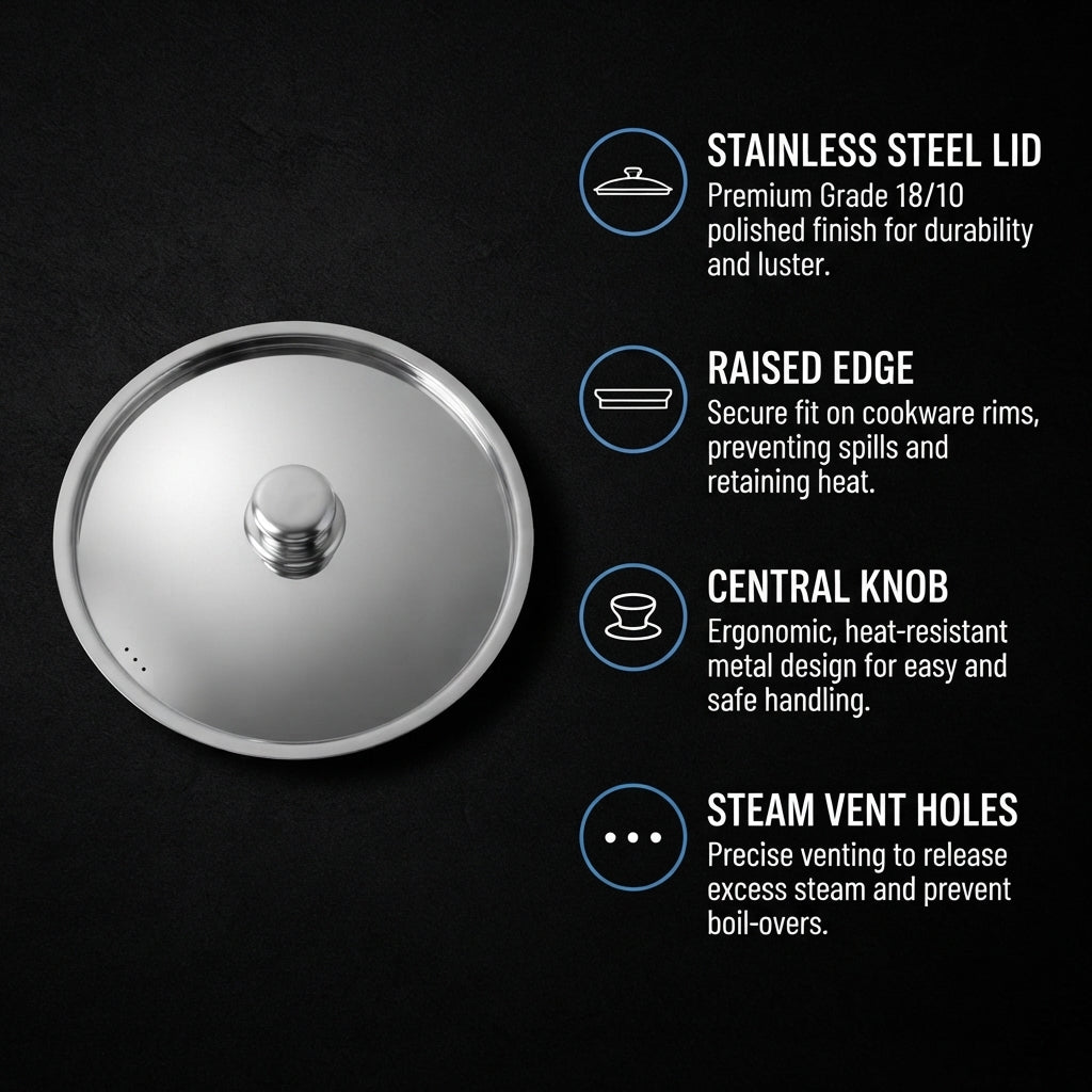 Stainless Steel Cookware Lid