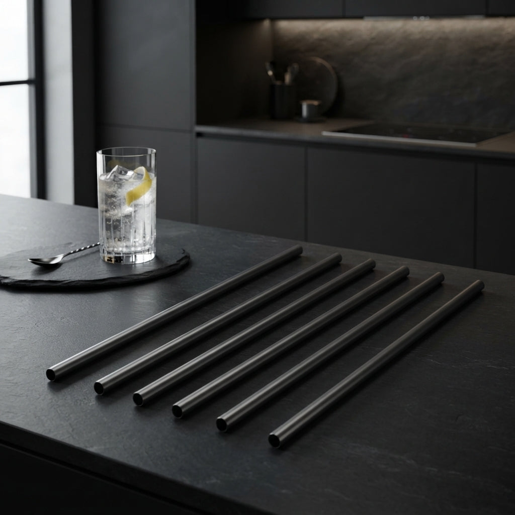 Pure Titanium Reusable Drinking Straws
