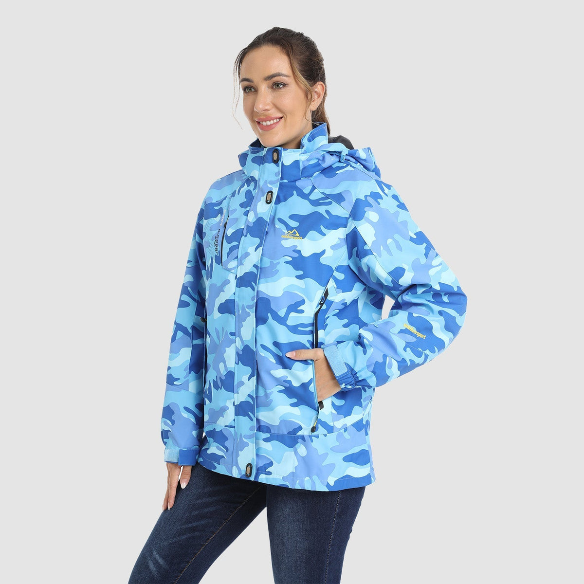 Women's 3-in-1 Waterproof Ski Jacket with Fleece Lining