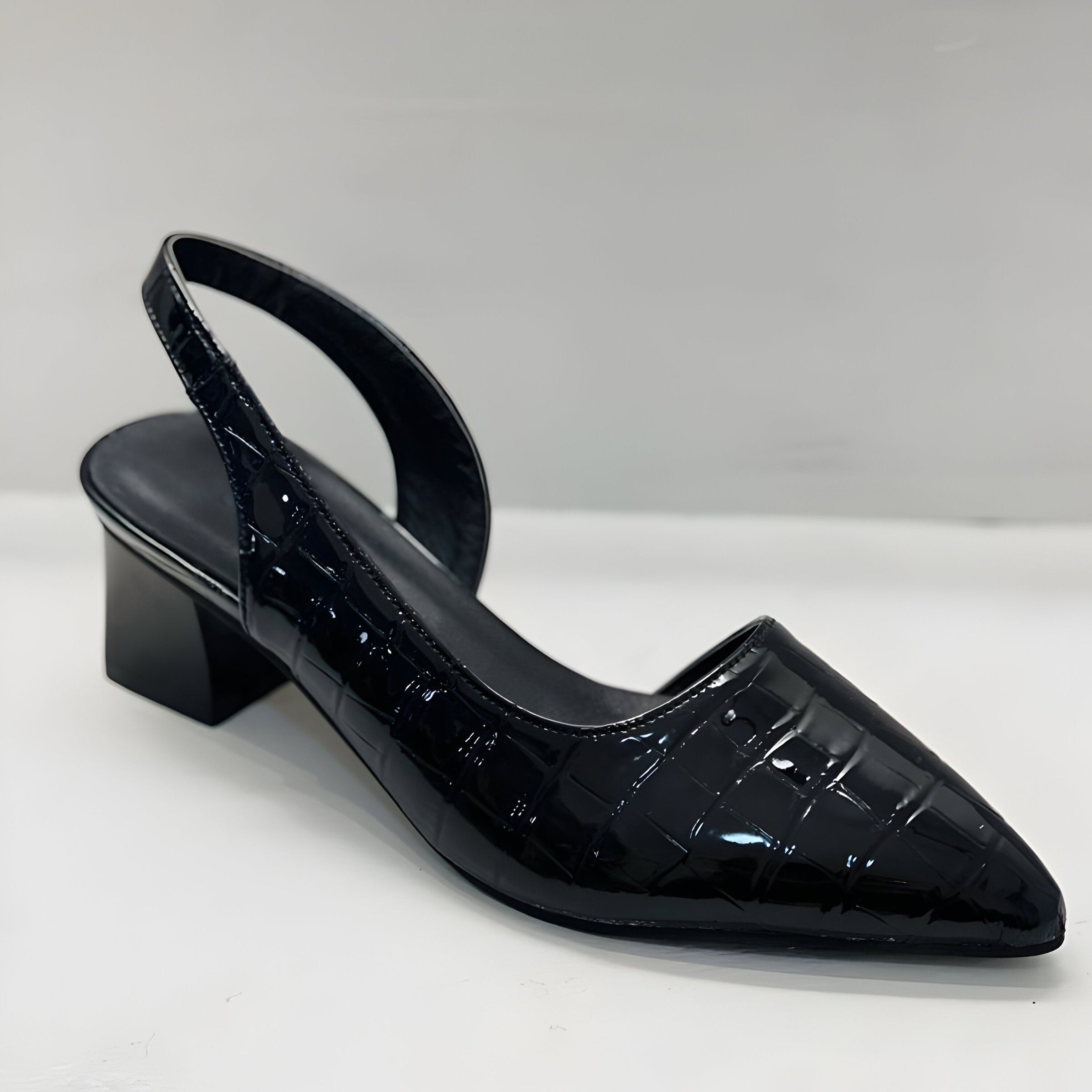 Women's Slingback Block-Heel Shoes side