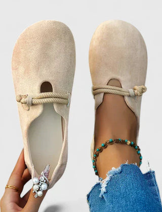 Women's Rope-Detail Slip-On Loafers Beige