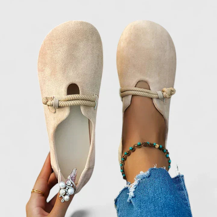 Women's Rope-Detail Slip-On Loafers Beige