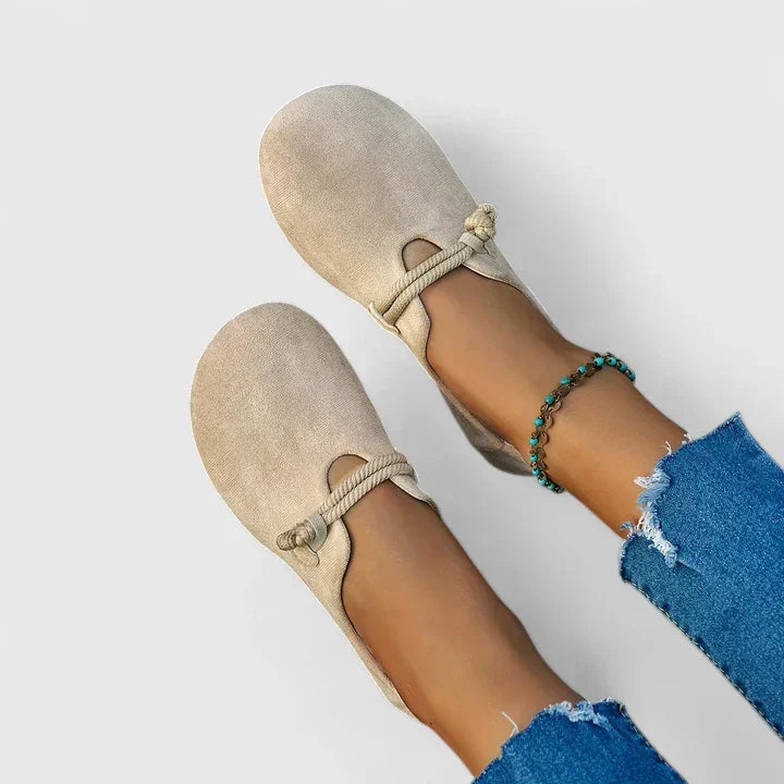 Women's Rope-Detail Slip-On Loafers | Comfortable Elegant Orthopedic Shoes